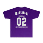 Rhude T-shirts Printed Trendy Pure Cotton