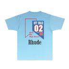 Rhude T-shirts Printed Trendy Pure Cotton