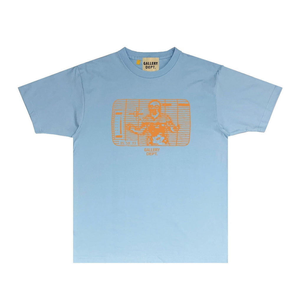 Gallery Dept T Shirt Retro Printed Loose Short-Sleeved Shirt