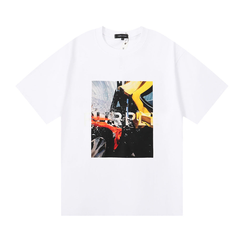 PURPLE  fashion T-shirt