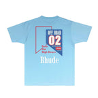 Rhude T-shirts Printed Trendy Pure Cotton