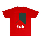 Rhude T-shirts Printed Trendy Pure Cotton