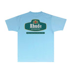 Rhude T-shirts Printed Trendy Pure Cotton