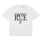 Rhude T-shirt Micro Label Letter Skull Print Short Sleeve T-shirt