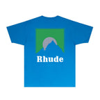 Rhude T-shirts Printed Trendy Pure Cotton