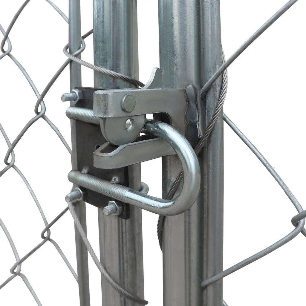 20' x 20' Outdoor Dog Kennel Playpen, Outdoor Dog Runner, Pet Exercise House, Lockable Gate, 6' Chain-Link Fence, TMG-DCP2020