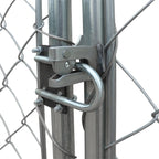 20' x 20' Outdoor Dog Kennel Playpen, Outdoor Dog Runner, Pet Exercise House, Lockable Gate, 6' Chain-Link Fence, TMG-DCP2020