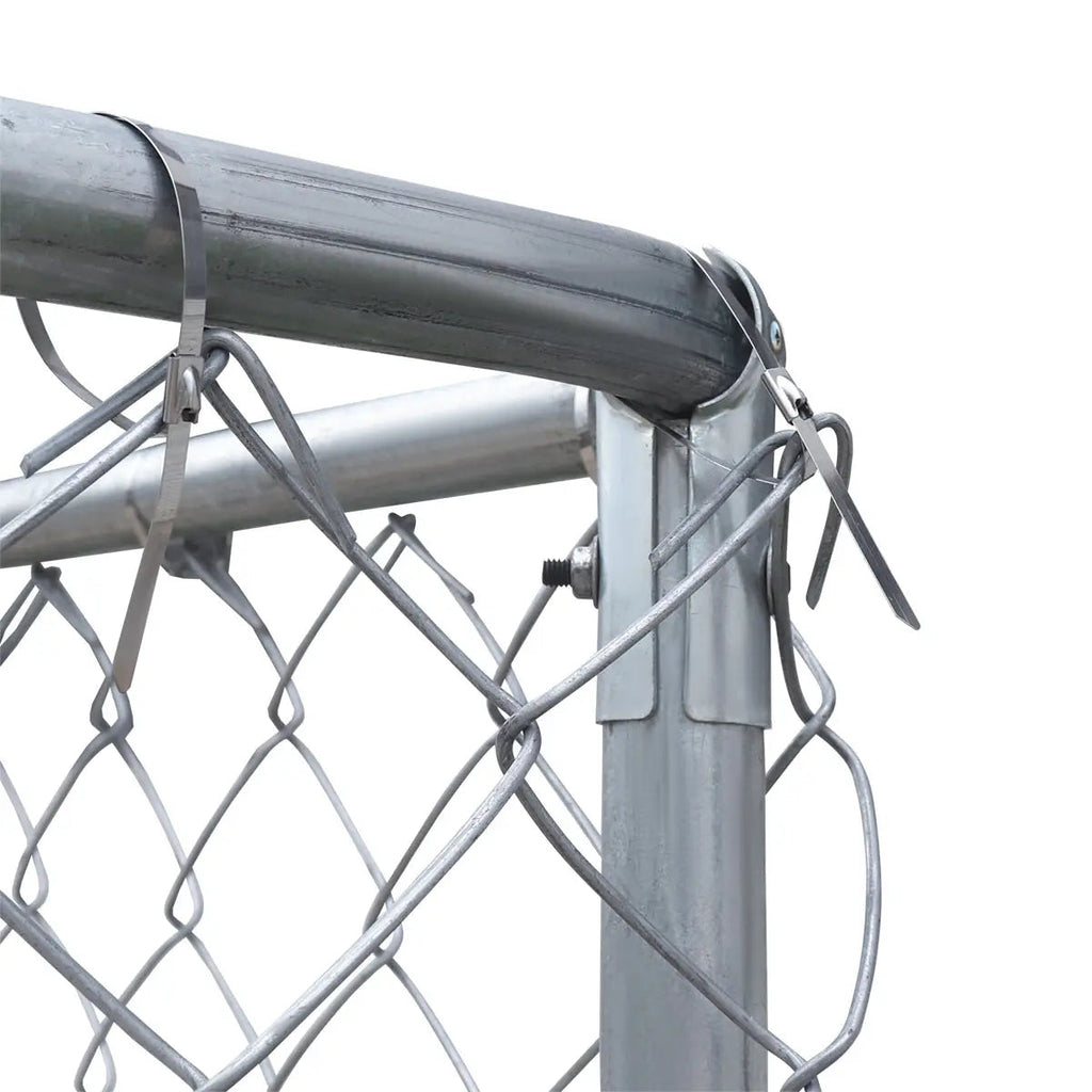 20' x 20' Outdoor Dog Kennel Playpen, Outdoor Dog Runner, Pet Exercise House, Lockable Gate, 6' Chain-Link Fence, TMG-DCP2020