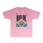 Rhude T-shirts Printed Trendy Pure Cotton