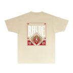 Rhude T-shirts Printed Trendy Pure Cotton
