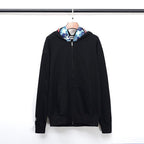 Bathing Ape Hoodie Fall/Winter Double Hood Camouflage Shark Head Zipper Fleece Padded Coat Sweatshirt