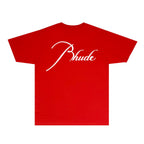 Rhude T-shirts Printed Trendy Pure Cotton