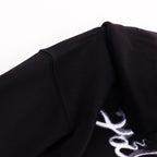 Palm Angels Hoodie Smoke Letter Flame Print Hooded Sweater