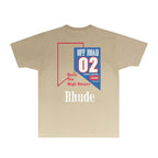 Rhude T-shirts Printed Trendy Pure Cotton