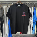 Rhude T-shirts Sunday Morning Fever Pink Arrow Print Men's and Women's Crew Neck Short Sleeves