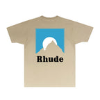 Rhude T-shirts Printed Trendy Pure Cotton