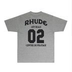 Rhude T-shirts Printed Trendy Pure Cotton