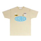 Rhude T-shirts Printed Trendy Pure Cotton