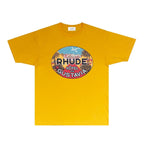 Rhude T-shirts Printed Trendy Pure Cotton