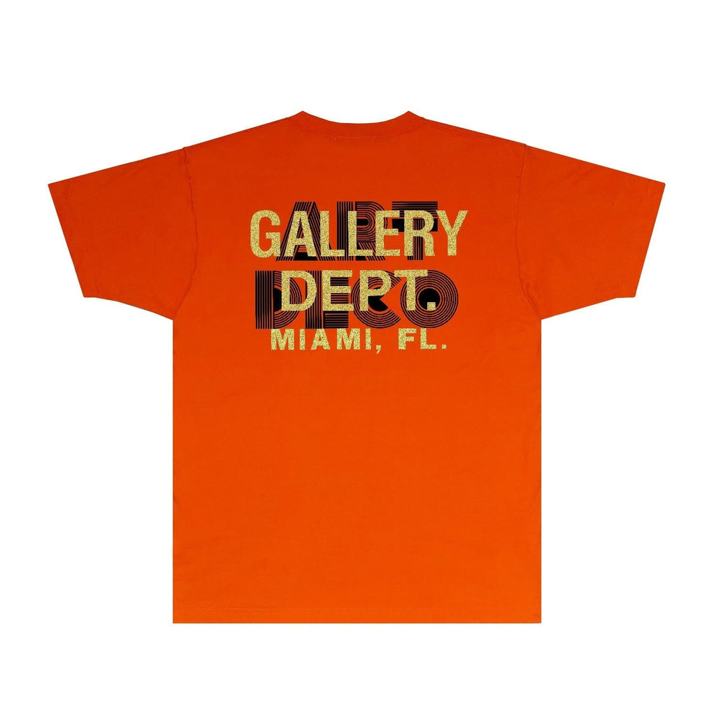 Gallery Dept T Shirt Retro Printed Loose Short-Sleeved Shirt
