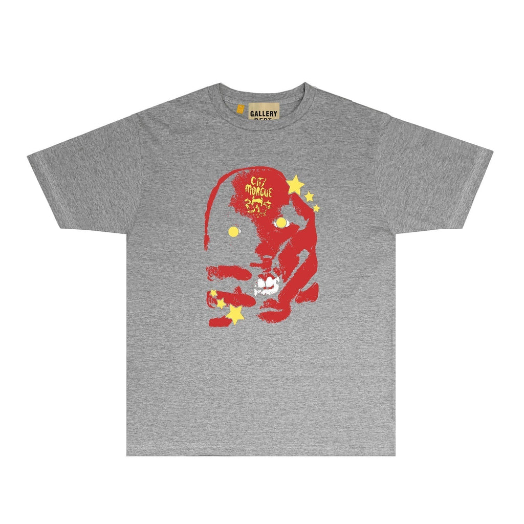Gallery Dept T Shirt Retro Printed Loose Short-Sleeved Shirt