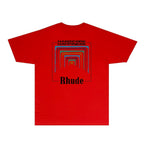 Rhude T-shirts Printed Trendy Pure Cotton