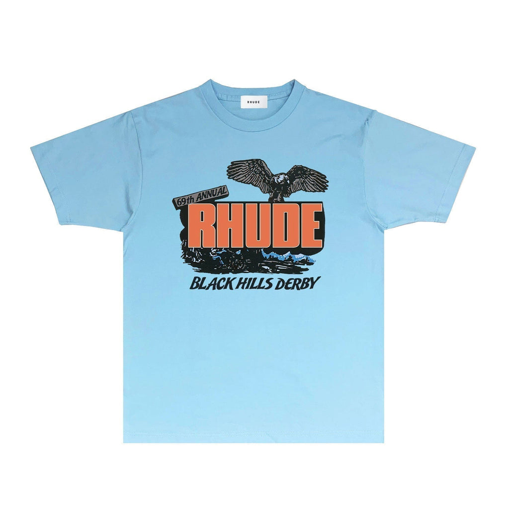 Rhude T-shirts Printed Trendy Pure Cotton