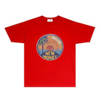Rhude T-shirts Printed Trendy Pure Cotton