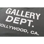 Gallery Dept T-shitrs Vintage Letter Print round Neck Long Sleeve T-shirt