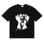 Rhude T-shirts Fox Hound Cotton Casual Short Sleeve Men and Women