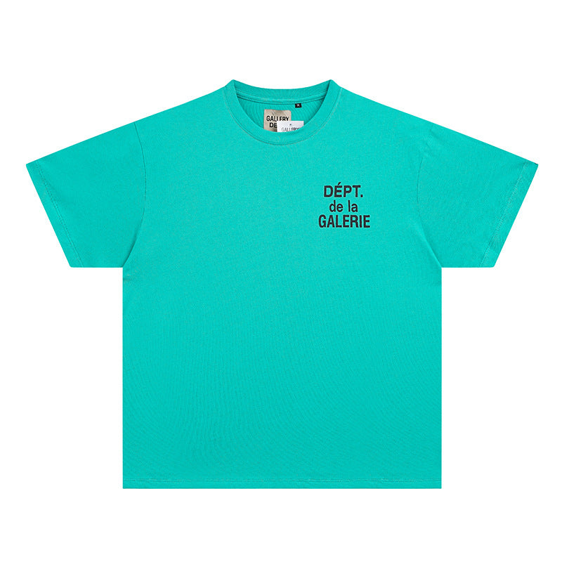 Gallery Dept T Shirts round Neck Short Sleeve T-shirt Pure Cotton