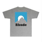 Rhude T-shirts Printed Trendy Pure Cotton