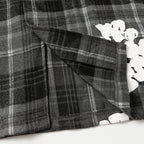 Denim Tears Shirt & Shorts 2 Piece Set Kapok Plaid Short Sleeve
