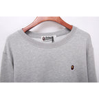 Bathing Ape Fall/Winter Male and Female Couples Wear Crew Neck Pullover Sweatshirt