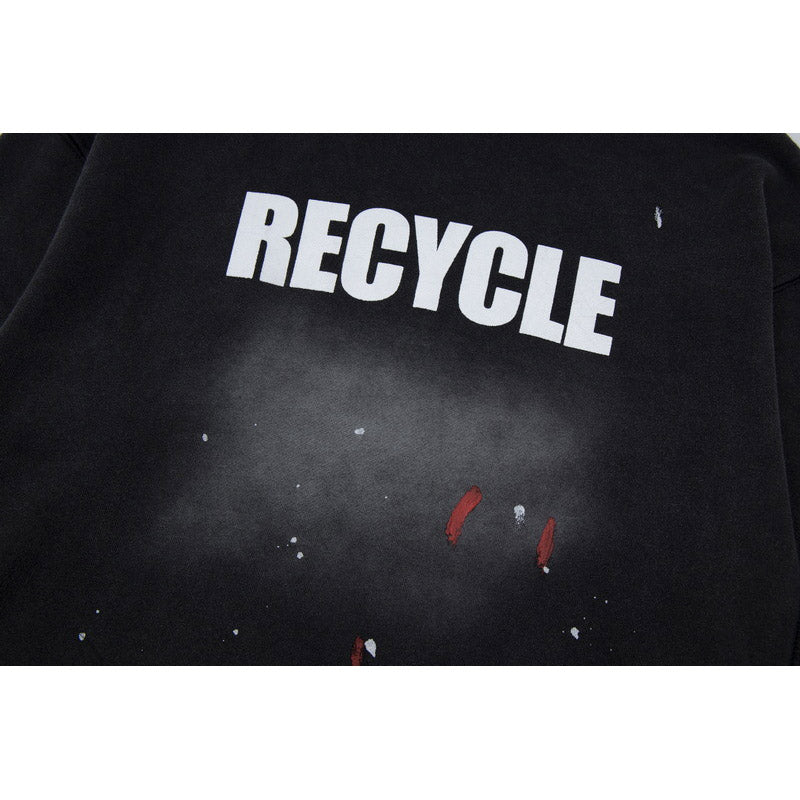 Gallery Dept Hoodie Loose Casual Distressed Hoodie