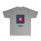 Rhude T-shirts Printed Trendy Pure Cotton