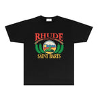 Rhude T-shirts Printed Trendy Pure Cotton