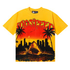 Godspeed T-shirts Urban Coconut Shark Print Cotton Casual Short Sleeve Men and Women