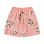 Denim Tears Shorts Yellow flower woven