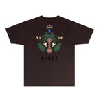 Rhude T-shirts Printed Trendy Pure Cotton