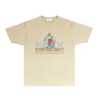 Rhude T-shirts Printed Trendy Pure Cotton