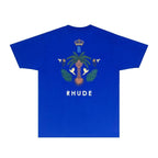 Rhude T-shirts Printed Trendy Pure Cotton