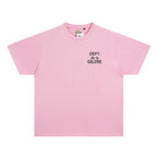 Gallery Dept T Shirts round Neck Short Sleeve T-shirt Pure Cotton