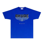 Rhude T-shirts Printed Trendy Pure Cotton