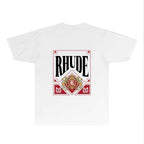 Rhude T-shirts Printed Trendy Pure Cotton