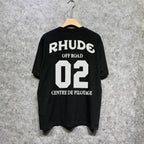 Rhude T-shirts Printed Trendy Pure Cotton