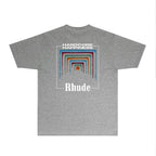 Rhude T-shirts Printed Trendy Pure Cotton