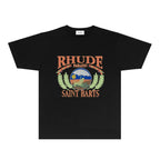 Rhude T-shirts Printed Trendy Pure Cotton
