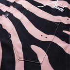 Rhude T-shirt Zebra Letter Embroidery Casual Short Sleeve Shirt, Shorts