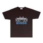 Rhude T-shirts Printed Trendy Pure Cotton